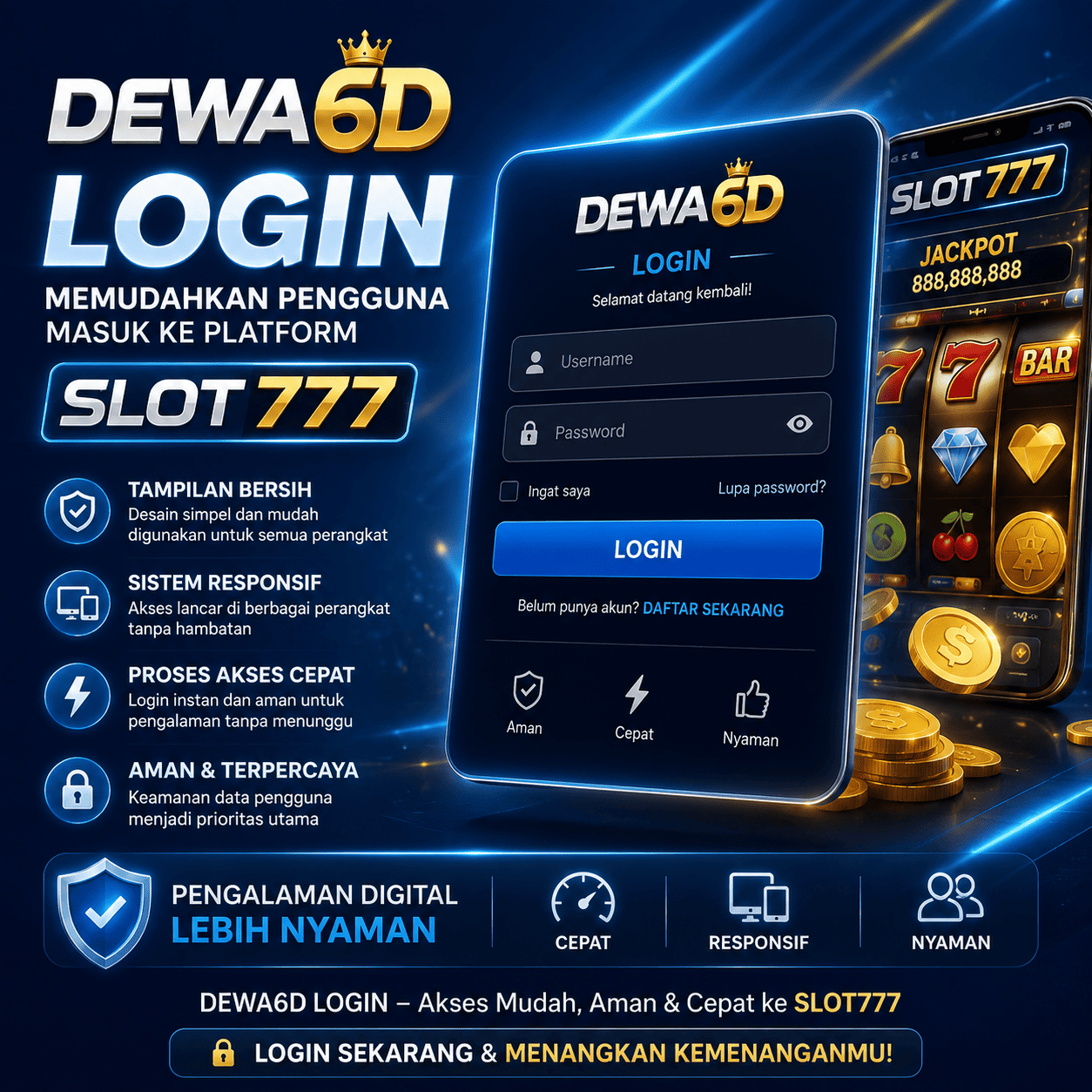DEWA6D LOGIN | Akses SLOT777 Lebih Cepat dengan Sistem Praktis & Ringan
